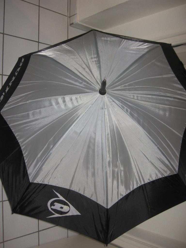 Parapluie Dunlop. Longueur 90cm. Diamètre 1m10 ou plus.  Ser, Collections, Enlèvement, Comme neuf, Autres types