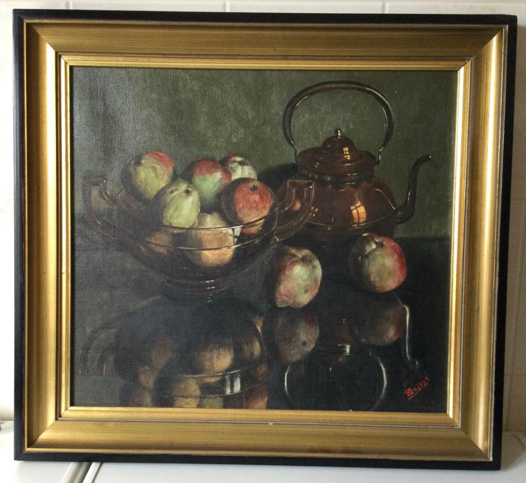 Schilderij stilleven - M. Buÿens - 75/8, Enlèvement ou Envoi