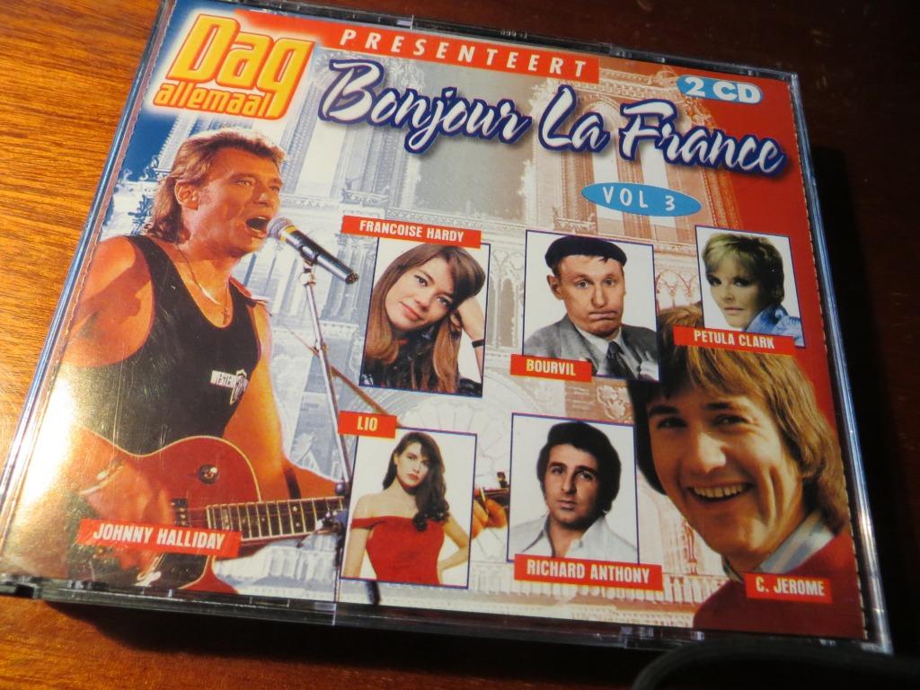 2CD-BOXSET - DAG ALLEMAAL - BONJOUR LA FRANCE VOL.3, Envoi, Comme neuf, Pop, Coffret