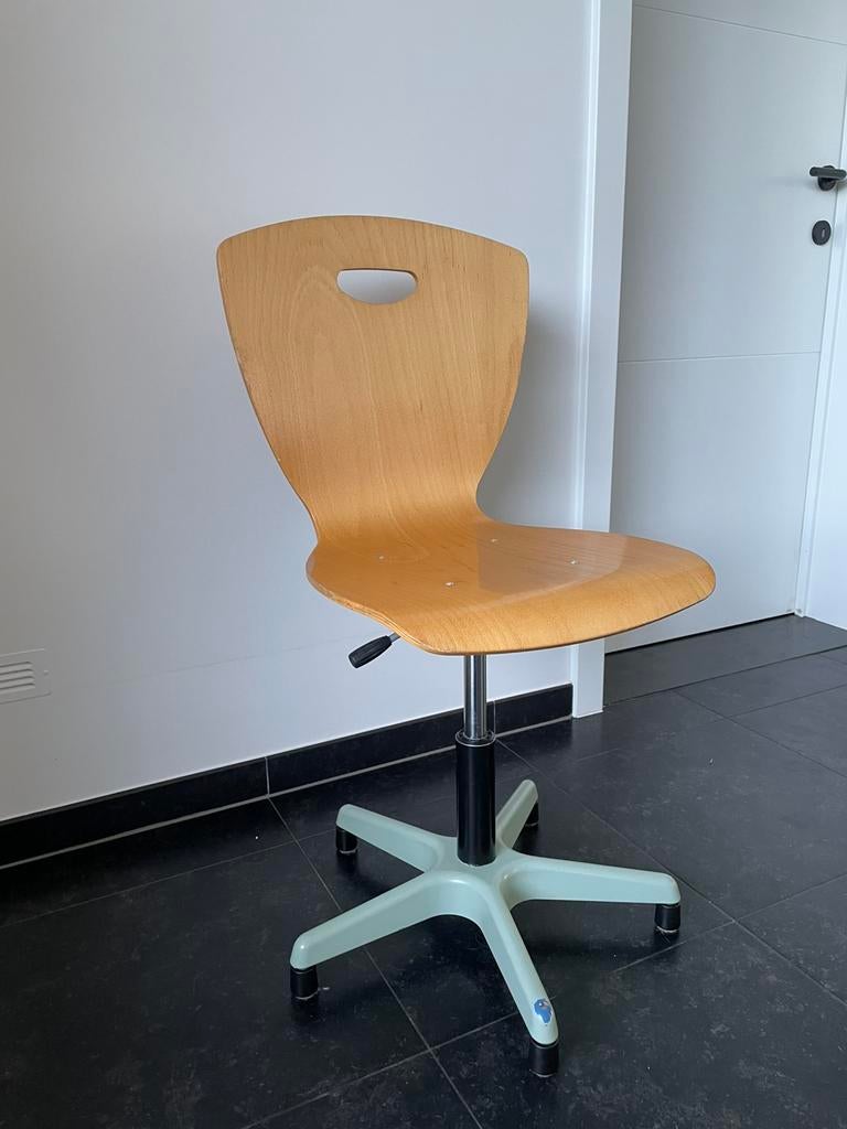 Houten bureaustoel, Huis en Inrichting, Bureaustoelen, Ophalen, Gebruikt, Bureaustoel