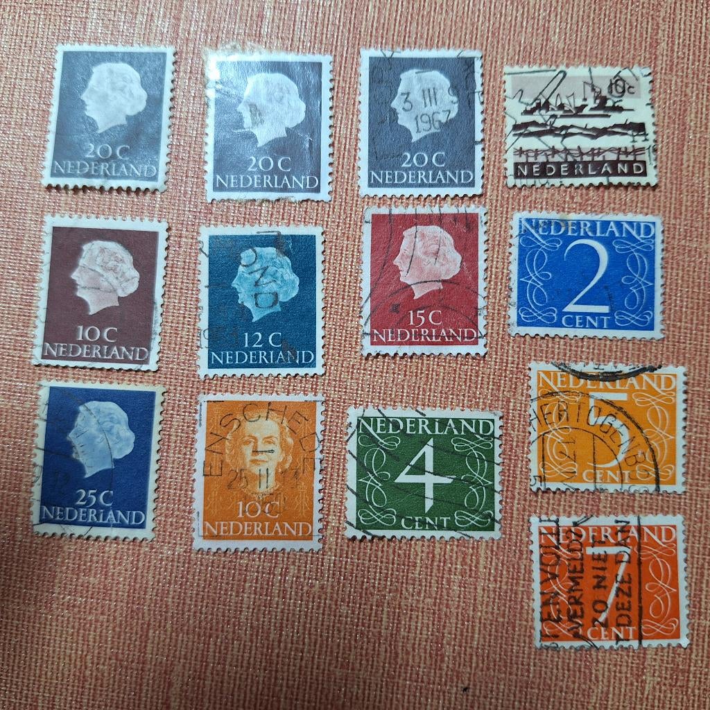 Nederlandse postzegels, Ophalen of Verzenden, Gestempeld