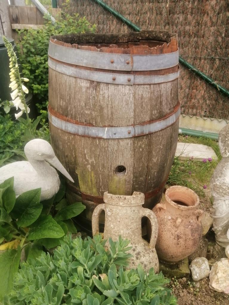 Houten regenton, Tuin en Terras, Ophalen, Gebruikt, Hout