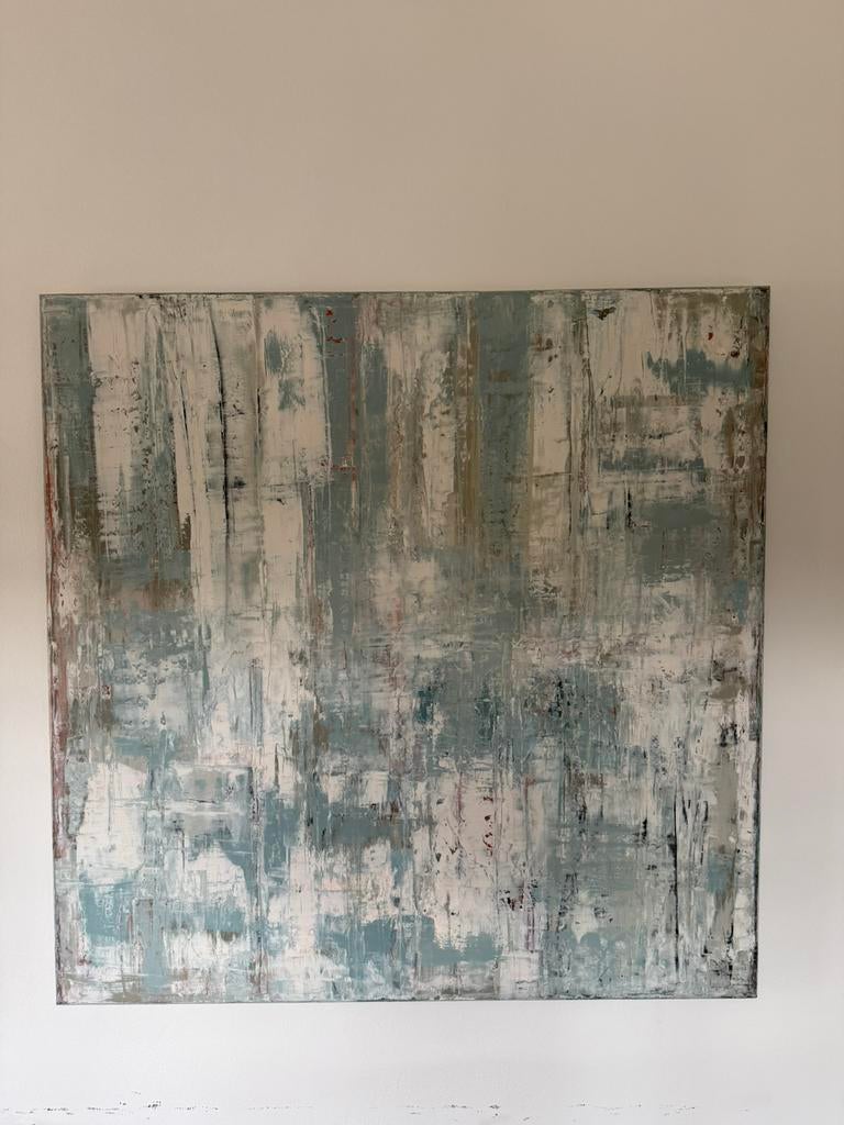 Elegant abstract kunstwerk handgeschilderd, Ophalen