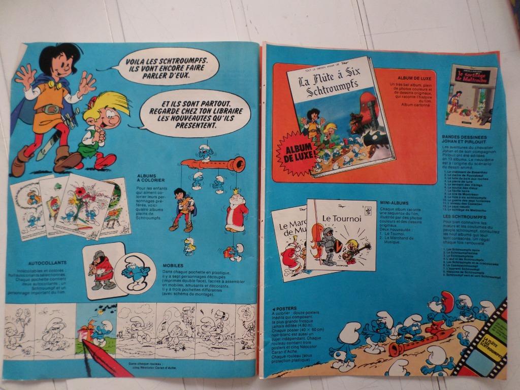 Johan et Pirlouit - publicité papier - 1976, Enlèvement ou Envoi, Schtroumpfs, Utilisé, Autres types