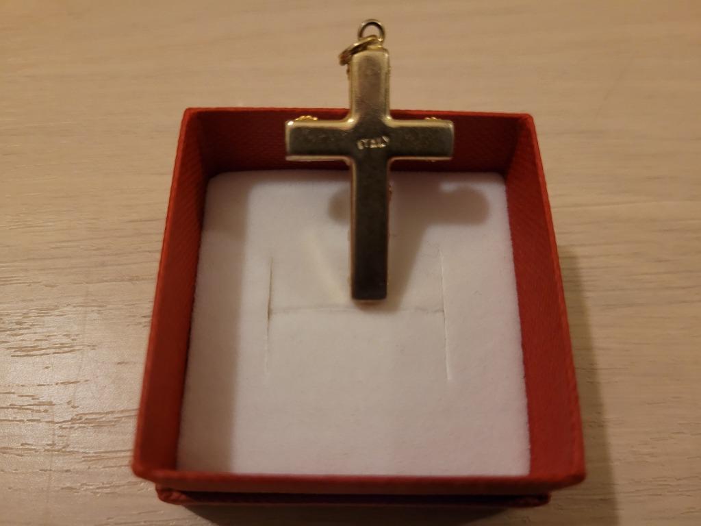 pendentif une croix en or 18 carat, Enlèvement ou Envoi, Or, Comme neuf, Or