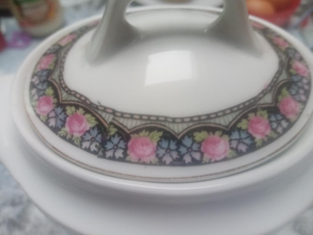 Cafetière porcelaine motifs fleurs, Enlèvement