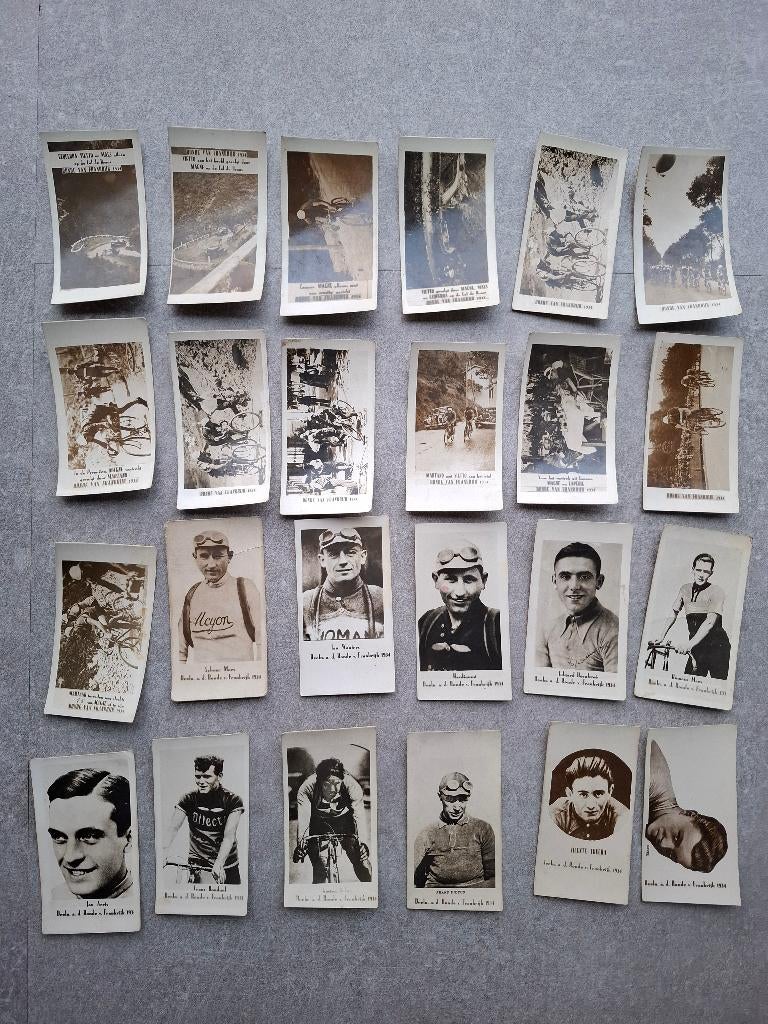 Prenten wielrenners - TDF 1934, Ophalen of Verzenden, Gebruikt, Spelerskaart