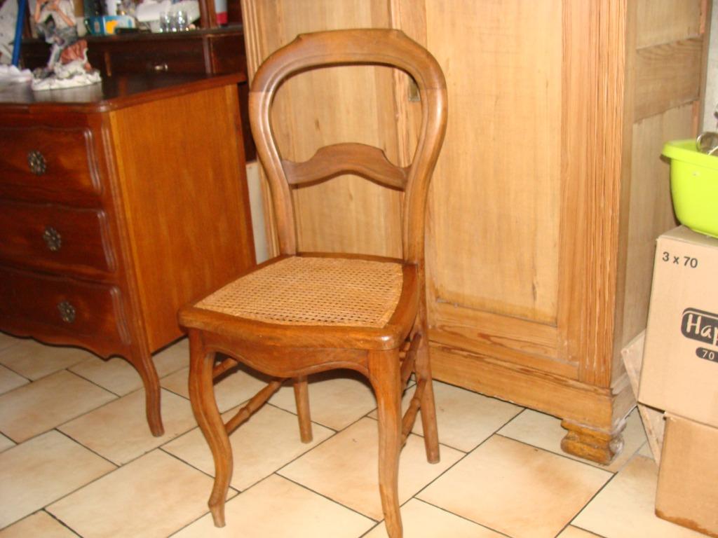ancienne chaise cannée, vintage, Enlèvement