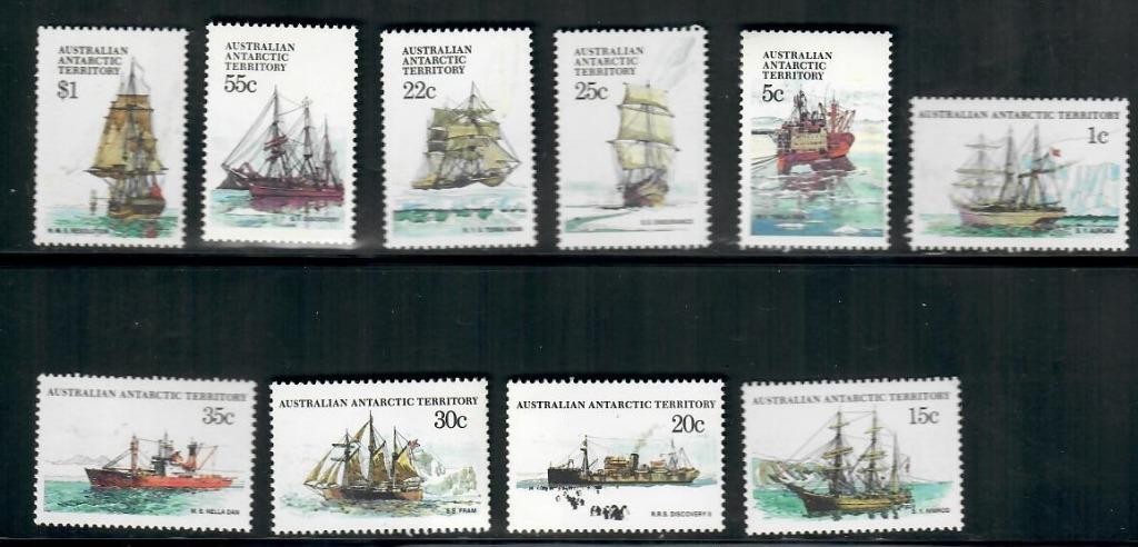 Australie antarctica territory yvertnrs. 37/46 postfris, Postzegels en Munten, Ophalen of Verzenden, Postfris, Overige thema's