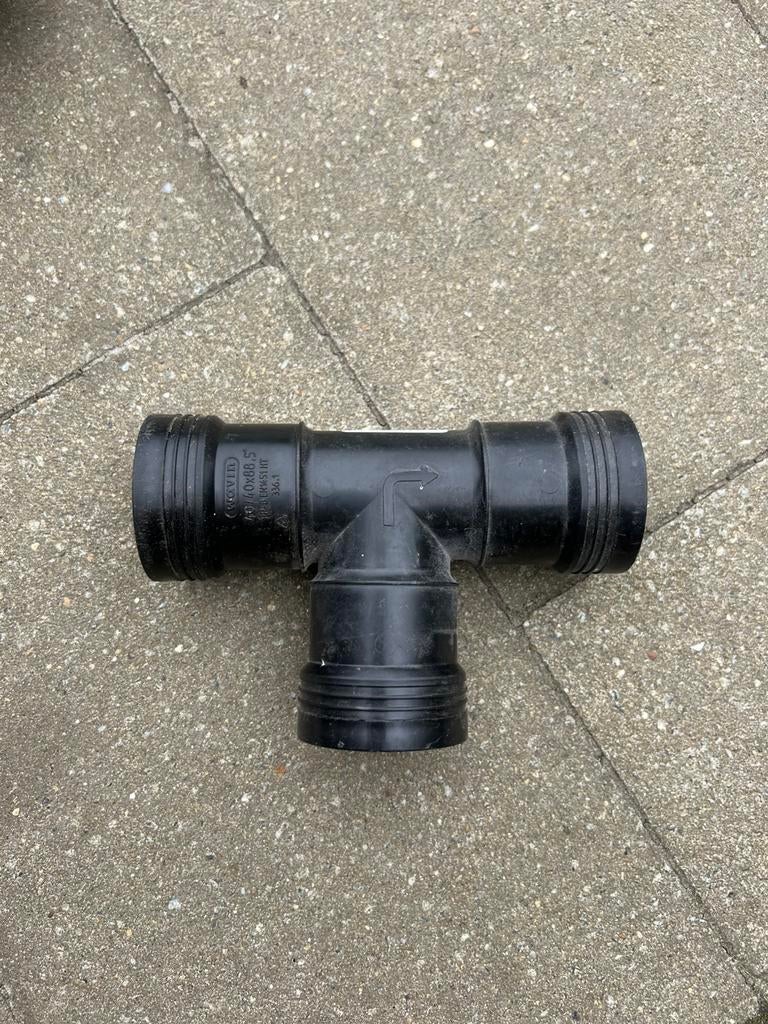 pp T-stuk 88,5 graden, 3 x mof, diameter 40mm, Doe-het-zelf en Bouw, Ophalen, Nieuw, 40 tot 60 mm, Afvoer