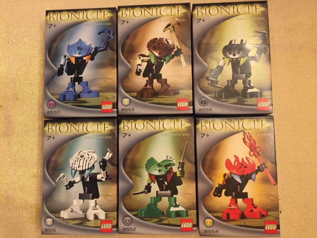 Ensemble Lego Bionicle 8550 8551 8552 8553 8554 8555 NOUVEAU, Enlèvement, Neuf, Ensemble complet, Lego