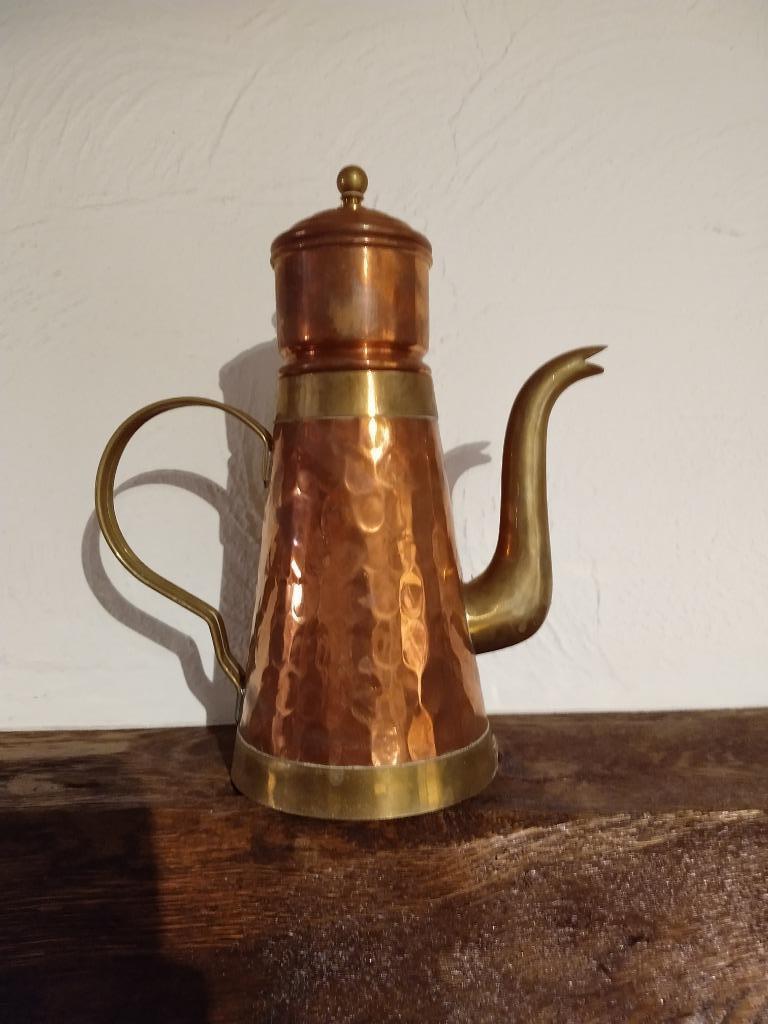 cafetière en cuivre, Antiquités & Art, Enlèvement, Cuivre