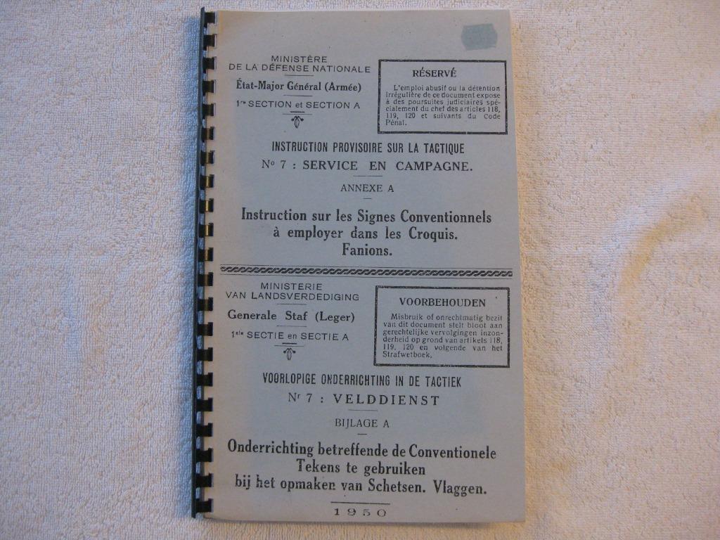 Militaria – ABL BL - tactique - 1950 – peu courant, Livres, Guerre & Militaire, Utilisé, Général, Enlèvement ou Envoi