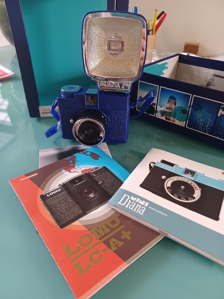 Mini fotocamera Diana mini & flash Twilight blue, Ophalen of Verzenden, Nieuw, Overige Merken
