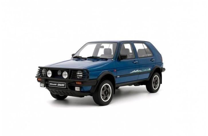 Otto 1/18 OT973 VW Golf II Country Helderblauw Metallic 1990, Ophalen of Verzenden, Nieuw, Auto, OttOMobile