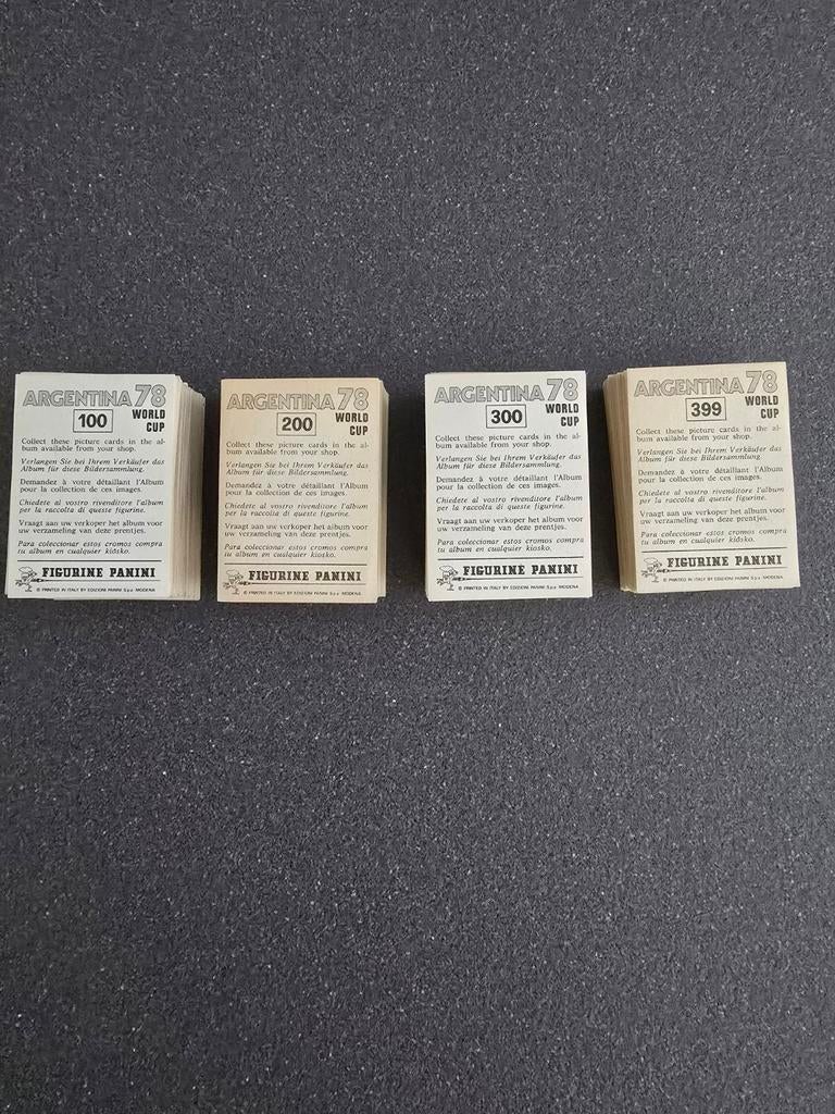 Panini Argentina 78 World Cup WM 1978 ** 315 autocollants di, Enlèvement ou Envoi, Utilisé, Plusieurs autocollants