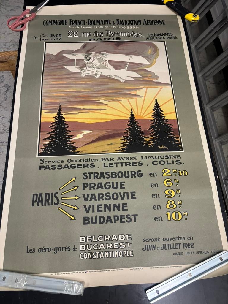 Poster uit Frankrijk van 1987., Verzamelen, Posters, Ophalen, Zo goed als nieuw