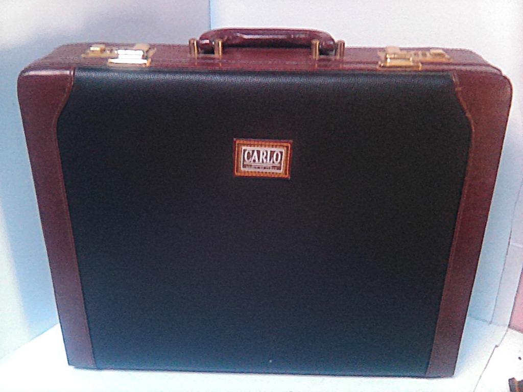 Aktentas CARLO Italiaans leer - NIEUW, Handtassen en Accessoires, Ophalen, 35 tot 45 cm, Nieuw, Slot