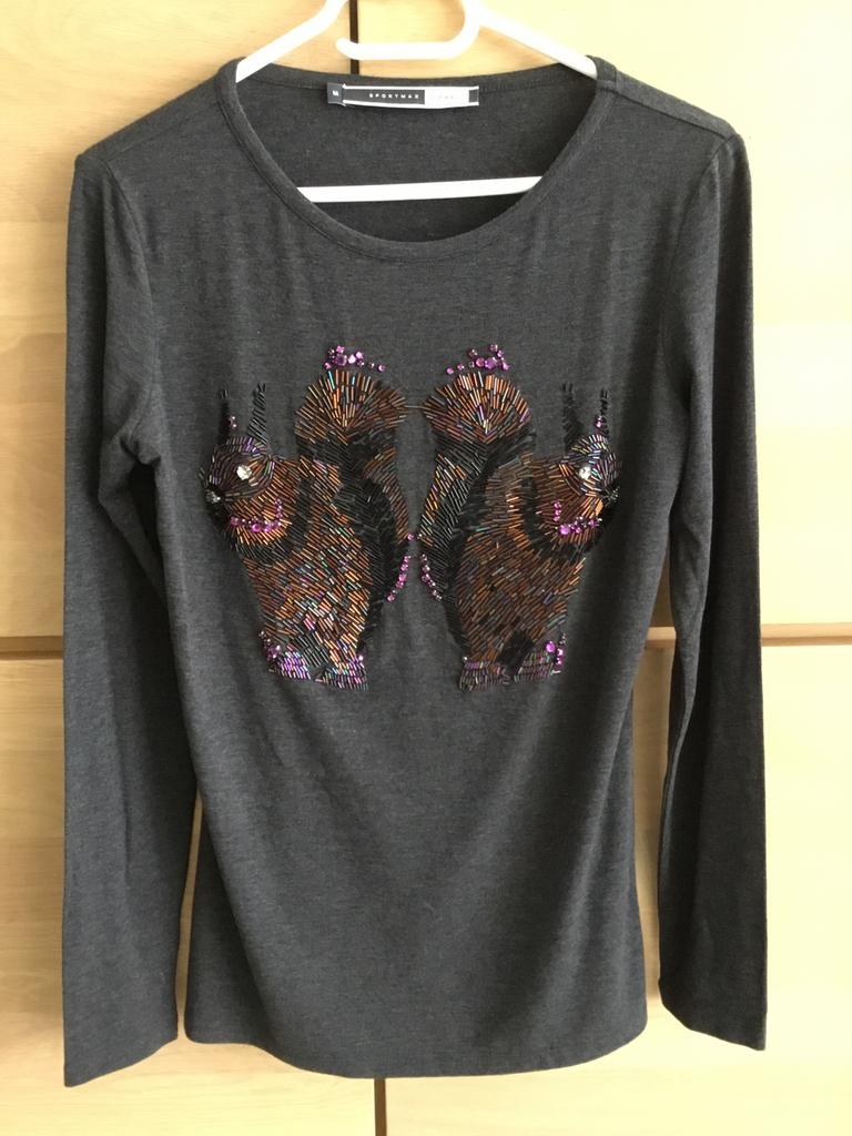 Tee-shirt SPORTMAX CODE, Taille 38/40 (M), Gris, Enlèvement ou Envoi, Sportmax Code