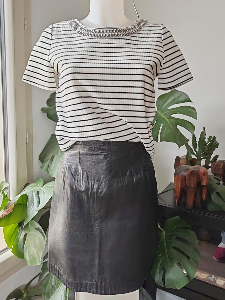 Jupe cuir véritable taille M, Enlèvement ou Envoi, Comme neuf