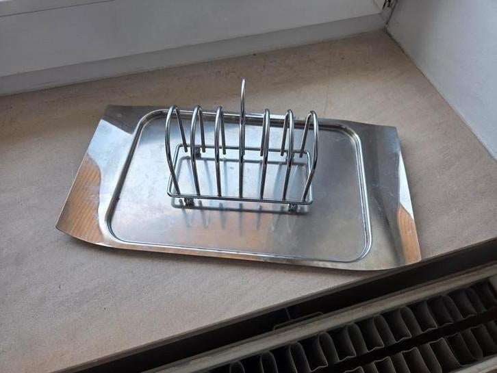 Franke Inox blad en tostihouder., Antiek en Kunst, Ophalen of Verzenden