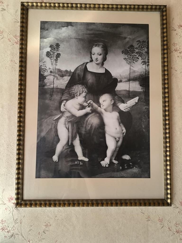 schilderij  moeder met 2 kindjes, Antiek en Kunst, Kunst | Schilderijen | Klassiek, Ophalen