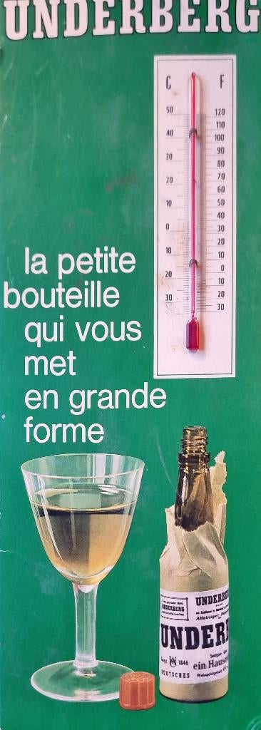 Underberg reclametemperatuur. Jaar 50, Verzamelen, Ophalen of Verzenden