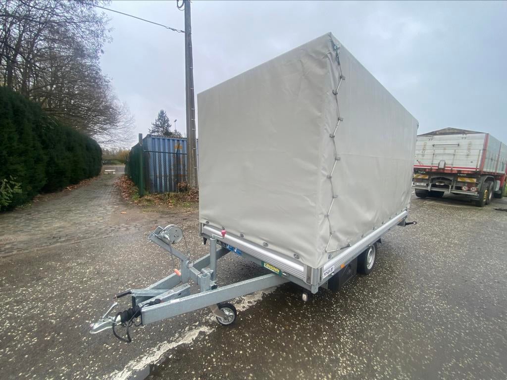 Unsunn plateauwagen met huif 366x175x180cm, Enlèvement, Comme neuf