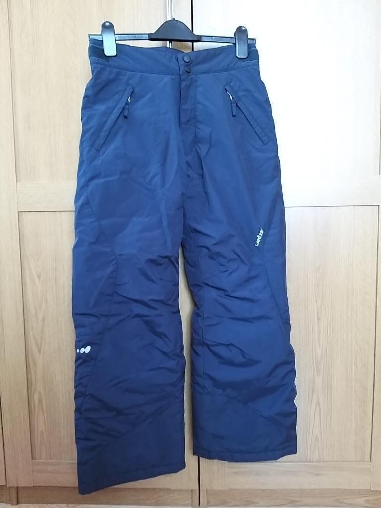 Blauw Decathlon Wedze verstelbare waterdichte skibroek 12, Broek, Gebruikt, Décathlon, Jongen of Meisje