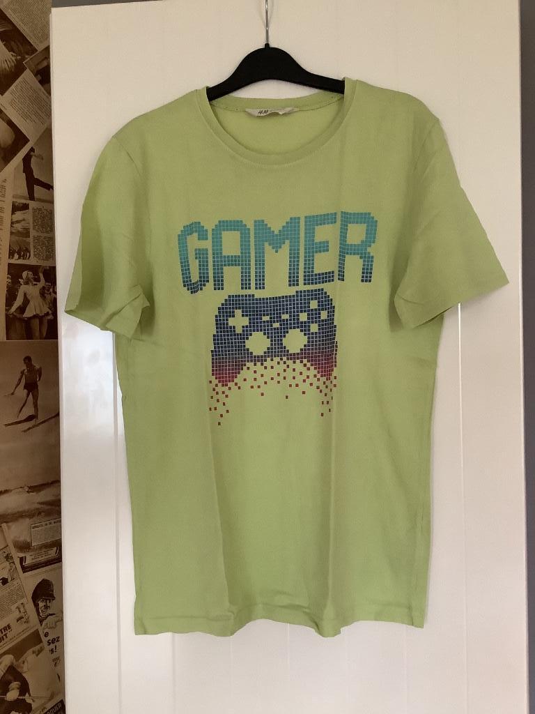 T-shirt vert pomme gamer taille 14 ans H&M, Kinderen en Baby's, Kinderkleding | Maat 164, H&M, Ophalen of Verzenden, Jongen, Overige typen