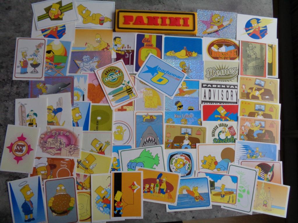 PANINI STICKERS  THE SIMPSONS   ANNO 2011  62X plaatjes, Ophalen of Verzenden
