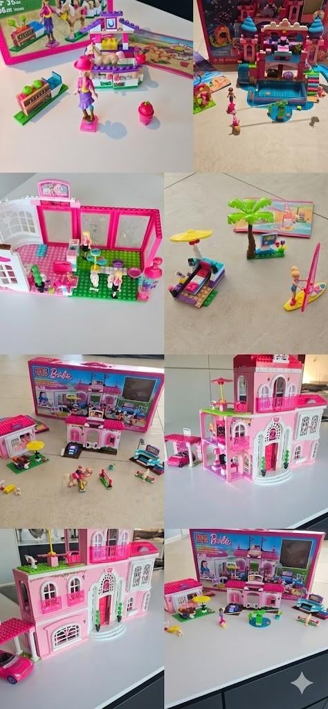Megabloks van barbie: groot lot, Ophalen