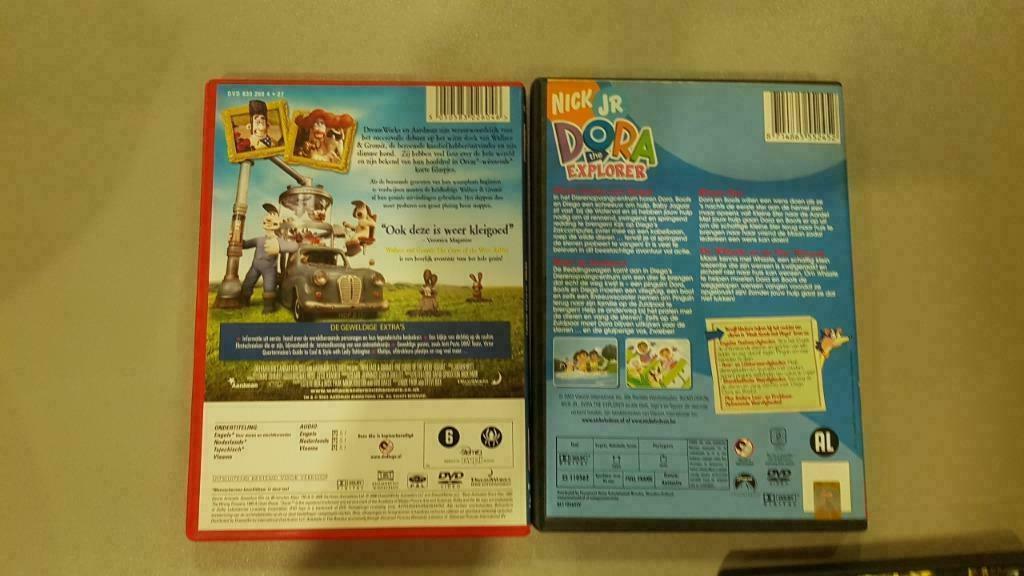 (DVD's 7 stuks) Dora, Plopsa, Chicken run, Pokemon, Studio 1, Enlèvement ou Envoi