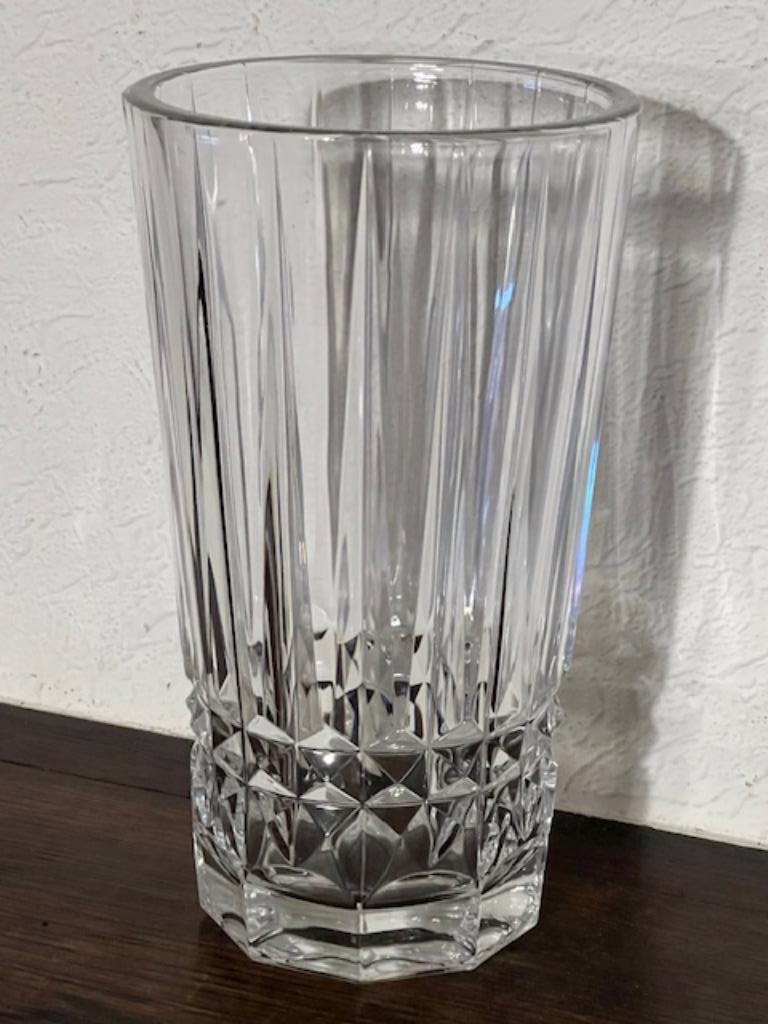 Val Saint Lambert vaas, wit kristal, Antiek en Kunst, Ophalen