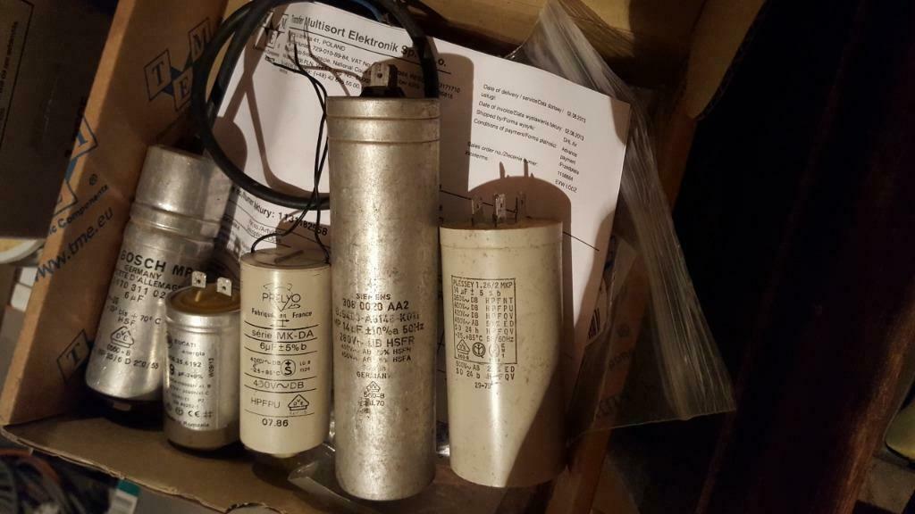 condensator voor 220volt motor, 6-9-6-14-14-23 en 1,5 uf, Enlèvement ou Envoi, Utilisé