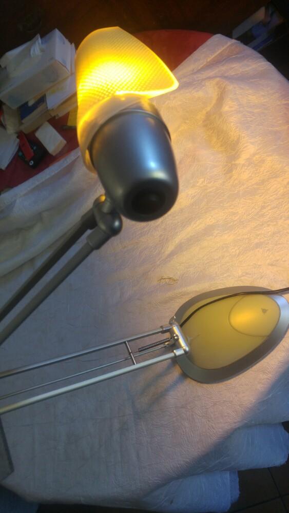Vintage Lampadaire lampe de table linea verdace 20w 220v, Gebruikt, Metaal, 100 tot 150 cm