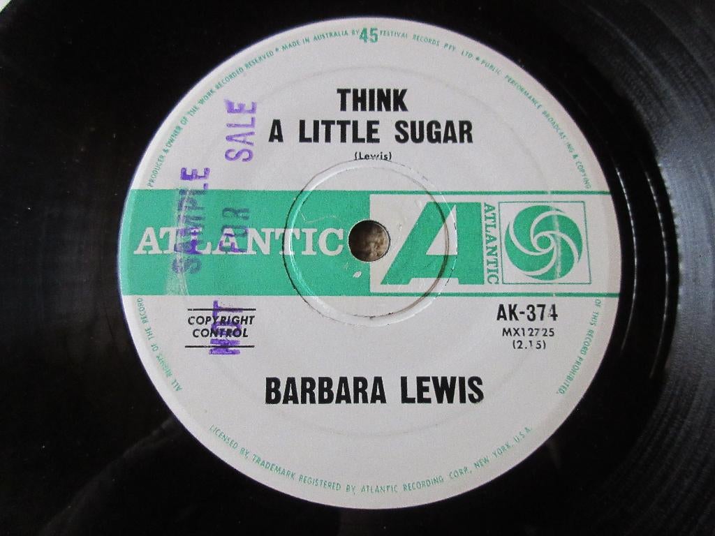 Barbara Lewis ‎–  Think A Little Sugar, Gebruikt, 7 inch, Single, Ophalen of Verzenden