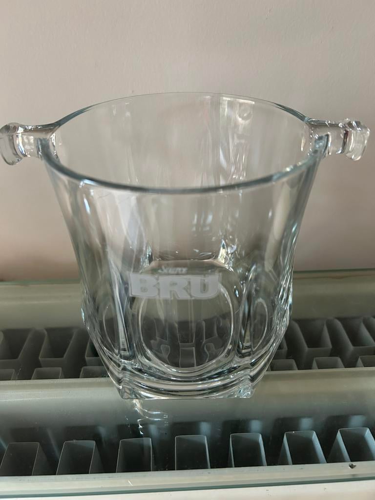 Glazen IJsemmer Bru H12,5 cm, Verzamelen, Ophalen, Zo goed als nieuw