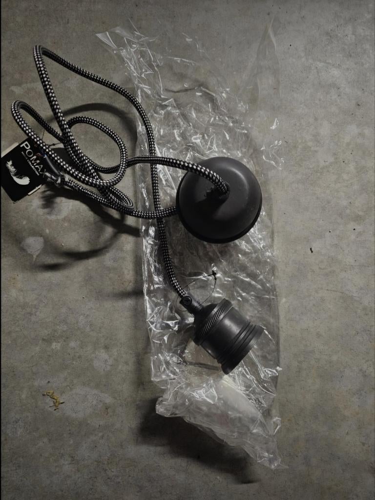 Pomax One 1L Hanglamp E27/40W 150 cm Metaal, Huis en Inrichting, Ophalen, Nieuw