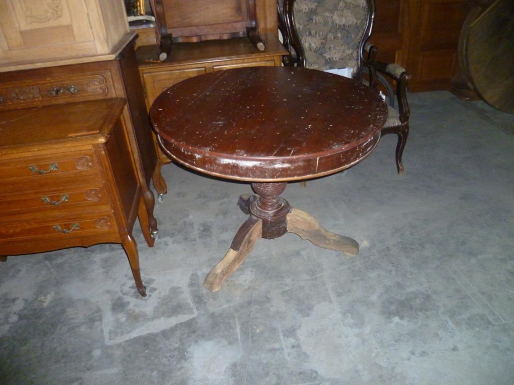 OUDE  RONDE TAFEL OP TE KUISEN, Antiek en Kunst, Ophalen