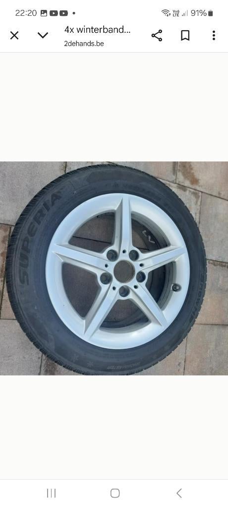 Winterbanden met velg, Auto-onderdelen, Ophalen of Verzenden, Gebruikt, BMW