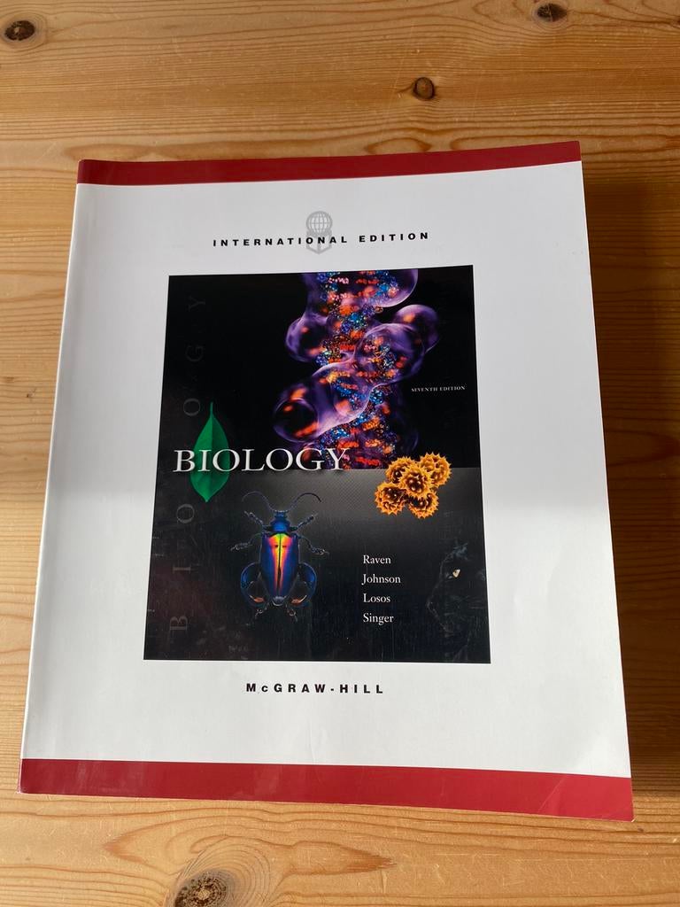 Biology International Edition McGraw-Hill, Livres, Enlèvement, Comme neuf, Enseignement supérieur, Raven , Johnson