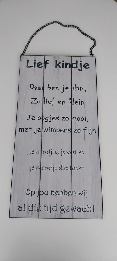 Metalen tekstbord, Ophalen, Nieuw