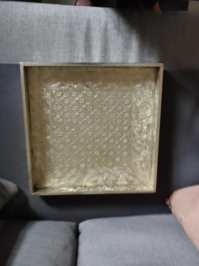 Decoratief dienblad 35x35cm, Ophalen of Verzenden, Gebruikt, Vierkant