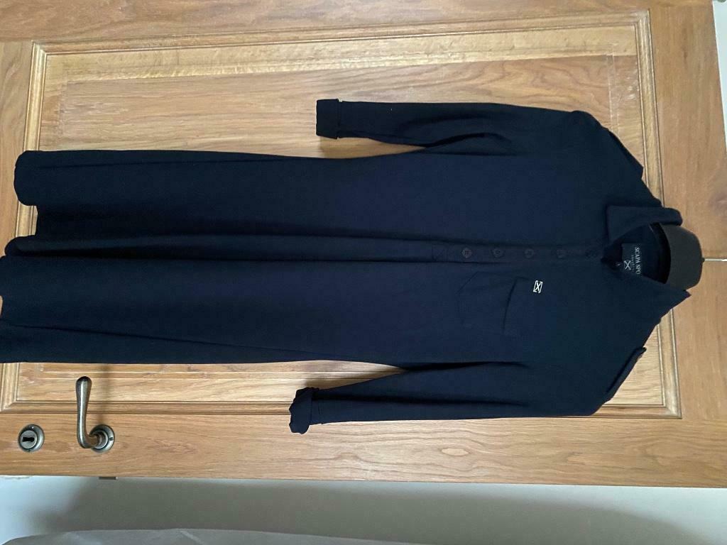 Donkerblauwe Scapa jurk maat L., Kleding | Dames, Scapa, Maat 42/44 (L), Gedragen, Verzenden