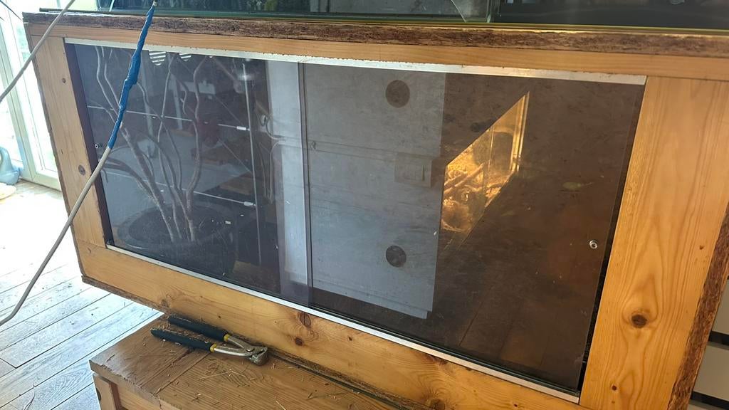 Terrarium en OSB, Dieren en Toebehoren, Reptielen en Amfibieën | Toebehoren, Ophalen, Gebruikt, Terrarium of Paludarium