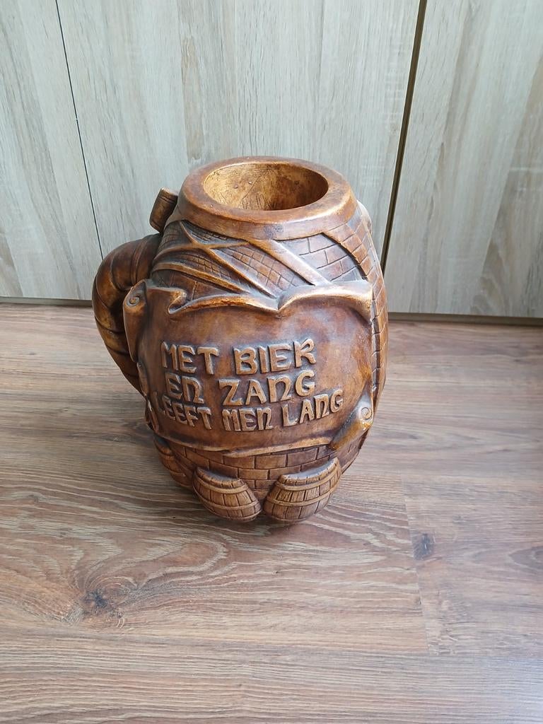 Kruik/ton "met bier en zang leeft men lang", Enlèvement ou Envoi