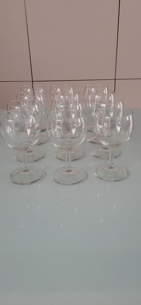 Lot de 12 verres à vin, Enlèvement ou Envoi, Comme neuf, Verre