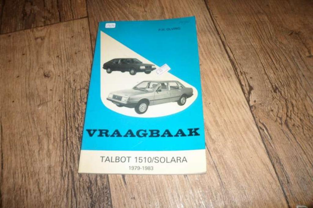 Vraagbaak Talbot 1510 / Solara, Autos : Divers, Enlèvement ou Envoi