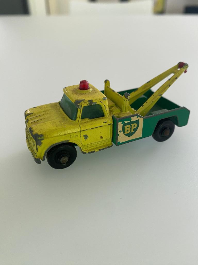 Matchbox Lesney 1/87 no13 Dodge Wreck Truck, 1965, Ophalen of Verzenden, Gebruikt, Bus of Vrachtwagen, Lesney